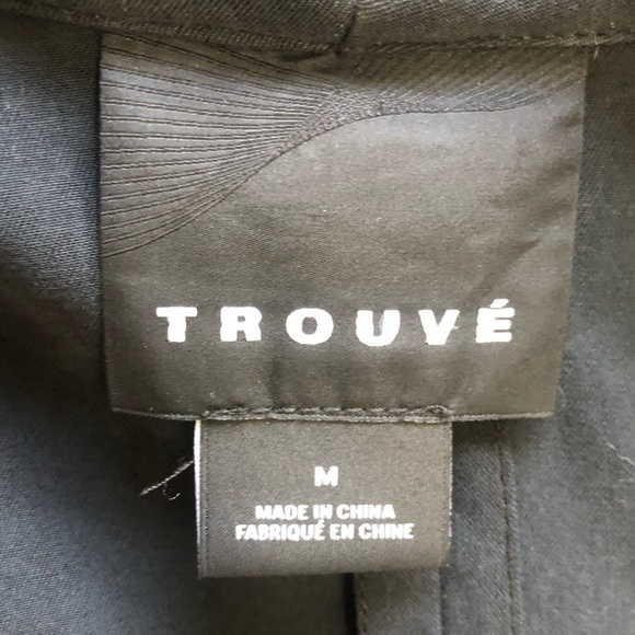 TROUVÉ Black Draped Moto Jacket - Picture 7 of 8